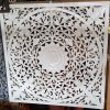 wall hanging mandala art carving wood white wash Bali Balinese Tropical Scene Adelaide Australia 100cm