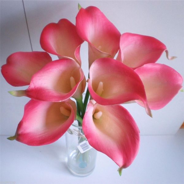 Calla Lily Wedding Bouquet Posy Realtouch Latex Artificial Flowers